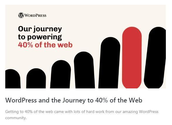  In 2021, the market share of WordPress will exceed 40%